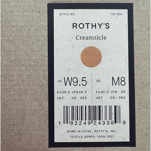 Rothy’s New Women’s RS02 Sneakers Athleisure Creamsicle Orange 9.5 - Picture 7 of 13